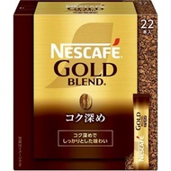 Nestle Japan Nescafe Gold Blend Rich Stick, Black, Pack of 22