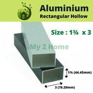 1 3/4 x 3 Aluminium Hollow Rectangular Hollow / Bar Berongga Aluminium 长方通 -2ft/ 4ft/ 6ft/ 8ft My2ho