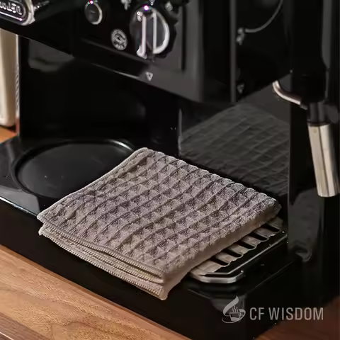 CF WISDOM Soft Absorbent Espresso Cleaning Towels - Coffee Barista Cloth for Kitchen, Compact and Du