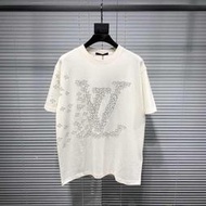 【RP精品】LOUIS VUITTON 2020SS LV 新款 滿版LOGO 飛機印花 白色 短袖T恤