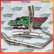 Kou Mahachai Canister open pipe 51mm for Tmx 125 155 Rusi tc 125 155 Bajaj ct 100 125 Sniper135 Sniper150 Raider 150 carb /fi Euro 125 150 Pinoy 125 150 Canister pipe big elbow AHM Redleo Aun Charama Nueng Navin Nlk Daeng sai4