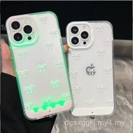 Yellow Iphone16ProMax Case,Vibrant Ibrant LED Bowknot Phone Case, Built-in LED Colorful Glowing Cell