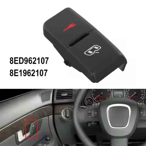 Car Front Left Central Door Lock Unlock Switch Button Cover 8ED962107 For Audi B6 B7 A4 2001-2008 8E