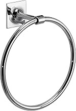 Gedy Wizard Bath Towel Ring, Dimensions: 20 x 18.3 x 7.4 cm, Brass and Cromall Towel Holder, Chrome 