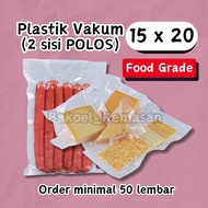 Plain Vacuum Packaging 15x20cm / Vacuum Plastic Food Packaging 15x20 Bag Sealer Unit Can Also Wholes