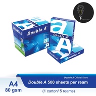 DOUBLE A PREMIUM A4 COPY PAPER 80GSM 500SHEET / DOUBLE A EVERDAY A4 COPY PAPER 70GSM 500 SHEET