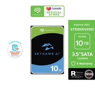 SEAGATE SkyHawk AI Surveillance HDD ST10000VE001 / 10TB / 3.5" / 7200RPM / C/256MB / SATA 6GB/s (ฮาร