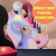 Smart Projection Drawing Table for Kids - Interactive Learning Art Toy with Projector, Music & Traci