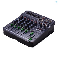 Built-in 5 Supply Pikd ] for 16 DSP Mixing 6 -Channel Audio Recording MP 3 Player BT Connection DJ Net Card console Function 48 V Phantom T 6 Portable power mixer 6 channel Supports [ Sound