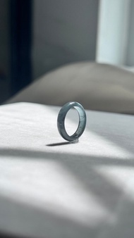 寶淇 - 冰烏雞戒指(港碼#7) - 天然A貨翡翠