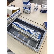 19/30WAY 40A/63A METAL CLAD MCB BOX DB SET C/W CHINT/SAFETY SINGLE/3 PHASE ELCB & 2P MCB+SPD