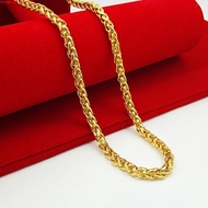 916 gold necklace men's chain original thick gold snake bone necklace hollow Thai chain