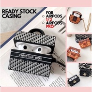 HEALTHFUL Case Airpods for Airpods 1/2 Airpods Pro inpods tws i12 i13 i9s Luxury Bag Silicon Rubber 