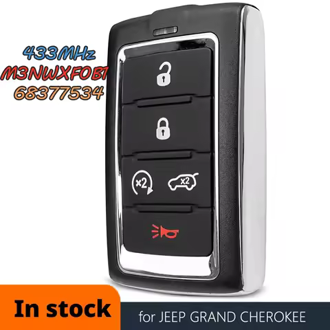 DIYKEY 5 Buttons FCC ID: M3NWXFOB1 for Jeep Grand Wagoneer Cherokee L 2021 2022 2023 2024 M3NWXF0B1 