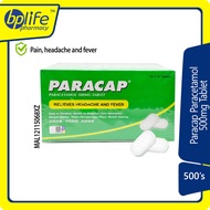 Paracap Paracetamol 500mg Tablet 500s