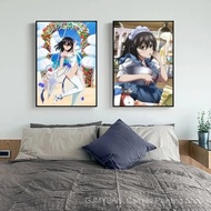 Anime Strike The Blood Himeragi Yukina Poster Room Decor Home Decor Aesthetic Art Murals HD camvas P