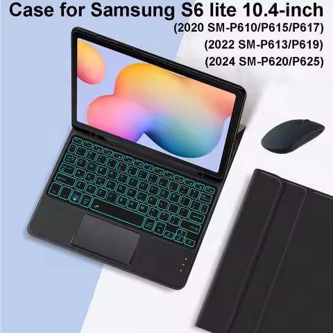 Case For Samsung Galaxy Tab S6 lite 10.4 Inch,Detachable Keyboard Cover for Samsung Tab S6 lite 10.4