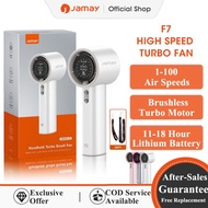 JAMAY F7 Fan 6000mAh Turbo Mini Fan Rechargeable Handheld Portable Electric Jet Hand Silent Fan