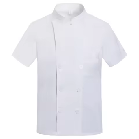 Catering Cooking White Shirt Restaurant Kitchen Chef T-Shirt Baker Work Uniform Waiter Hotel Clothes