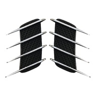 JDMGRAM 2 Chiếc Xe Bên Fender Lỗ Thông Hơi Đa Năng Mang Cá Mập Miếng Dán ABS Mô Phỏng Luồng Không Kh