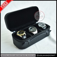 New PREMIUM 3-Slot Travel Watch Box - 3-Slot Watch Box - Watch Box