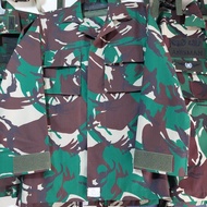 Baju / Seragam TNI AD PDL Berbahan Kain Sritex Wool Full Puring