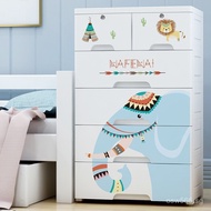 Organizer Box Five-Drawer Cabinet Multi-Layer Children's Wardrobe Toy Storage Cabinet Plastic Cabine