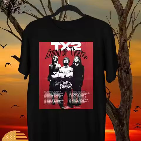 TX2 Band Crown Of Thorns Tour Ice Nine Kills T Shirt Full Size S 5XL