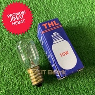 THL Mentol Lampu Garam Bukit /  Mentol Peti Sejuk / Salt Lamp Bulb / Fridge bulb / Tubular Lamp 15W E14 / E12 / E17