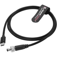 Alvin's Cables PD Type-C to Locking DC 5.5×2.5mm Fast Charging Power Cable for Atomos Ninja V, Small