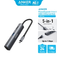 Anker PowerExpand+ USB C Hub 5 In 1 Type-C Adapter to HDMI/Ethernet Port/3 USB 3.0 Ports A8338