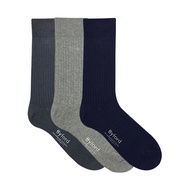 Byford 3pairs Men Socks Full Length Cotton Elastane BMS557177AS1