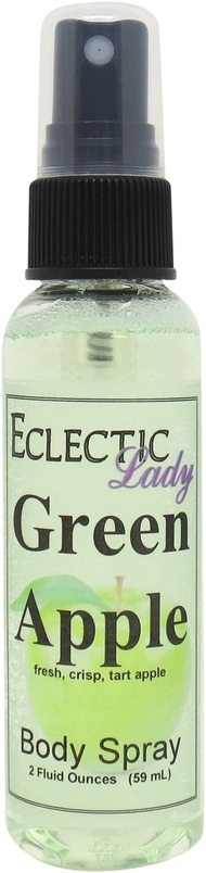 Green Apple Body Spray, 2 ounces, Body Mist for Women with Clean, Light & Gentle Fragrance, Long Las