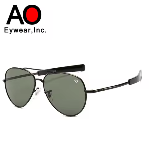 AO Aviation Men's Retro Sunglasses Fashion Pilot American Optical Sun Glasses for Women Unisex Metal