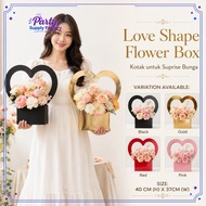 FOLDABLE LOVE Flower Box Surprise Delivery Box Love Shape Flower Box Handle Box Handle Flower Box (5