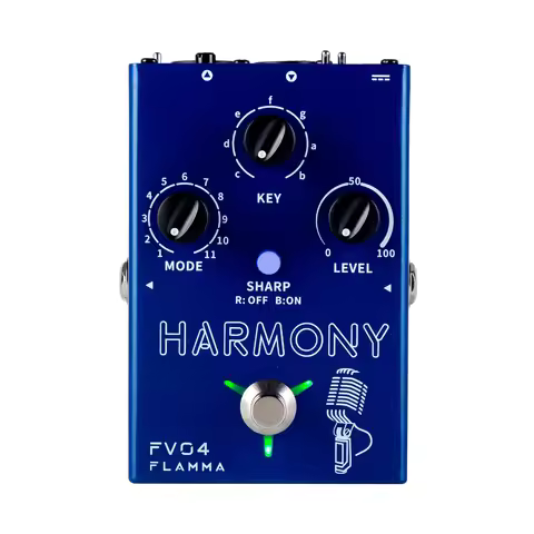 FLAMMA FV04 Harmony Vocal Effects Processor 12 pitches with 11 different harmony mode 48V Phantom Po