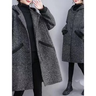 winter coat winter coat woman Gadis gemuk wanita longgar mantel panjang