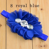 Chiffon ruffle with pearl and jewel stone