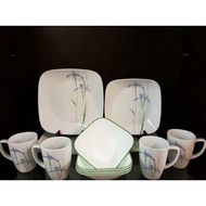 Corelle Square Shadow Iris 16pcs