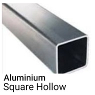 Aluminium Square Hollow (1" x 1") Aluminium Bar Aluminium Hollow