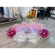 Giant chiffon flower