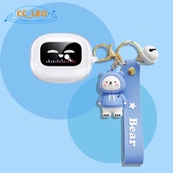 For UGREEN EchoBuds Magic Transparent Soft Case UGREEN T6 Magic Protective Sleeve Cartoon Hamburger 