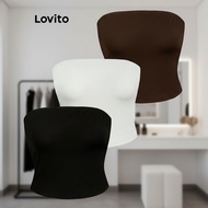 Lovito Women's Boho Style Basic Crop Tank Top L83ED280