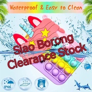 👨‍👩‍👧‍👦MEKIDS👨‍👩‍👧‍👦 Pop It Bag Fidget Bubble Stress Relief Toy Unicorn Rainbow Coin Purse Bag For K