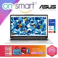 【Express Delivery】ASUS VivoBook S15 OLED K5504VA-MA254W BAPE Edition | Intel Core i9-13900H Processor | 16GB RAM 1TB SSD | 15.6" OLED Display | Intel Iris Xe Graphics | Windows 11 Home | 2 Years International Warranty | ASUS Laptop