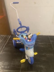 mickey mouse 米奇老鼠 單車 腳踏車 可推 可接 兩個小孩