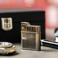 【FREED】復古刷舊古銀滾花銅殼煤油打火機禮盒 客製刻字