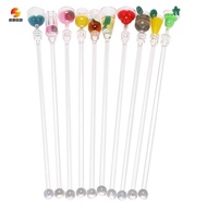 10Pcs Cocktail Stirrer Drink Mixing Stick Set Acrylic Cocktail Mixer Blender Bar Supplies Swizzle St
