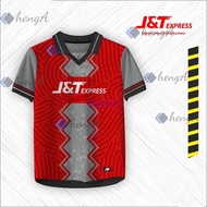（JING02)Parama  | Original JNT Express Jersey Full Cool J & T Package Courier Driver Clothes