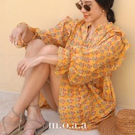 Ma Cherie Ruffle Dress in Honey | Moaa Collection